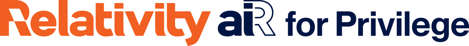 Relativity aiR for Privilege